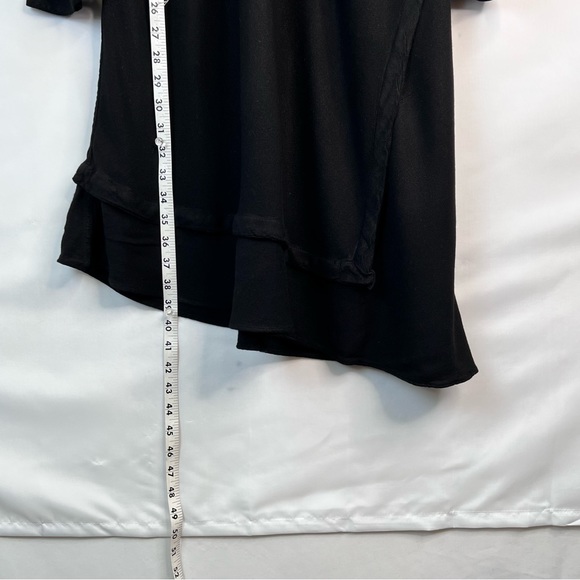 Jules of Morocco Black Long Sleeve V-Neck Lagenlook Dress Size X-Large - Picture 7 of 11